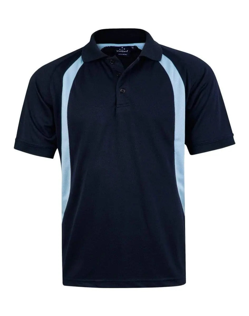 Winning Spirit Casual Wear Navy/Sky / S Winning Spirit Olympian Polo Men's  Ps51